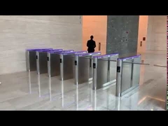 आउटडोर / इनडोर ड्रॉप आर्म टर्नस्टाइल बीएलडीसी मोटर कार्ड रीडर फिंगरप्रिंट पहचान के साथ