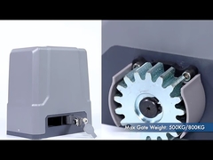 DC24V 500kg लोडिंग क्षमता इलेक्ट्रॉनिक लिमिट स्विच स्लाइडिंग गेट मोटर बैकअप बैटरी के साथ