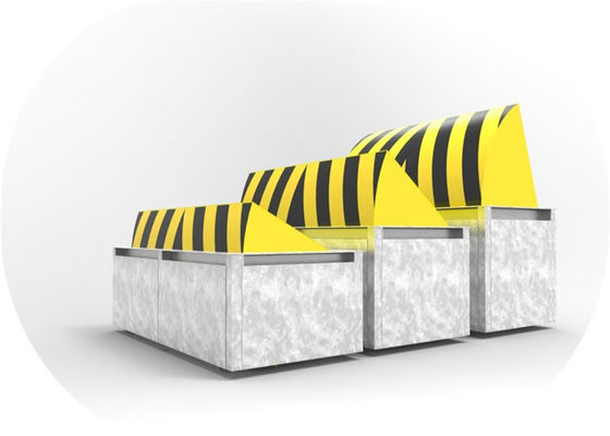 आतंकवाद विरोधी सुरक्षा के लिए एलईडी लाइट के साथ फुल ऑटोमैटिक 80T लोडिंग A3 स्टील हाइड्रोलिक रोड ब्लॉकर