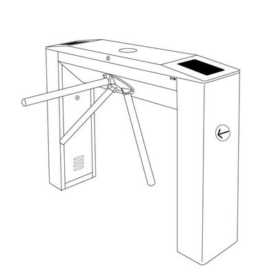 स्मार्ट लॉक डुअल लेवल पेडेस्ट्रियन थ्री आर्म टर्नस्टाइल आईपी 54 एक्सेस कंट्रोल