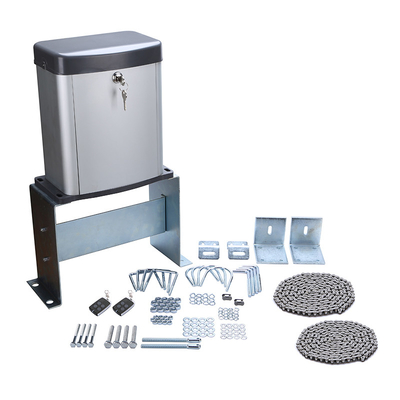 300KG DC24V गियर चेन संचालित वैकल्पिक बैटरी बैकअप आवासीय स्लाइडिंग गेट ओपनर