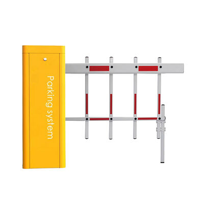 पार्किंग सिस्टम के लिए 1.5 मिमी कोल्ड रोल्ड स्टील प्लेट, DC24V पावर सप्लाई और 160W रेटेड पावर के साथ स्वचालित बूम बैरियर गेट