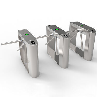 SS304 एंट्रेंस बैरियर गेट ट्राइपॉड टर्नस्टाइल गेट IP54 सिक्योरिटी एक्सेस कंट्रोल