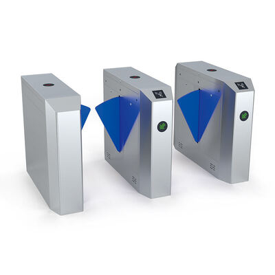 भीड़ प्रबंधन के लिए 27 सेमी फ्लैप लंबाई और द्वि-दिशात्मक नियंत्रण के साथ 304 स्टेनलेस स्टील स्पीड गेट