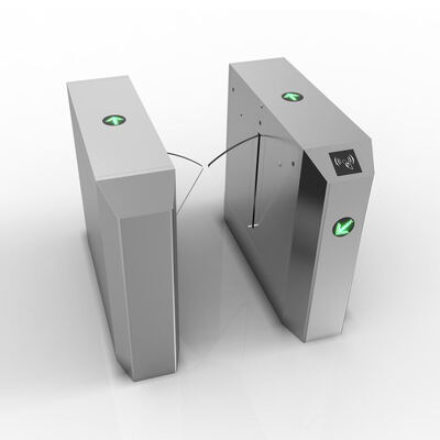 उच्च यातायात क्षेत्रों के लिए पूर्ण स्वचालित 316 स्टेनलेस स्टील द्विदिशात्मक फ्लैप बाधा गेट