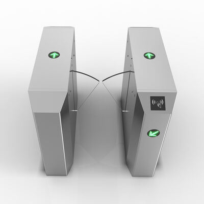 एक्सेस कंट्रोल सिस्टम के लिए DC 24V मोटर, क्लियर एक्रिलिक फ्लैप और एंटी-टेलगेटिंग के साथ OEM ODM स्पीड गेट