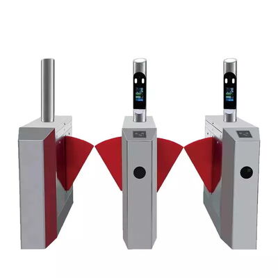 0.2s रीसेट समय 40 व्यक्ति/मिनट RS485 द्वि-दिशात्मक फ्लैप टर्नस्टाइल बैरियर गेट