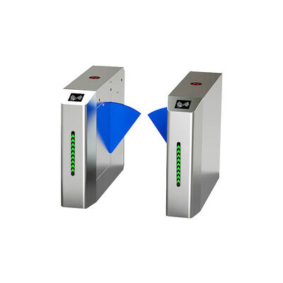 फेस रिकग्निशन आरएफआईडी फिंगरप्रिंट फ्लैप बैरियर गेट फिटनेस सेंटर के लिए 30 व्यक्ति/मिनट प्रवाह दर के साथ