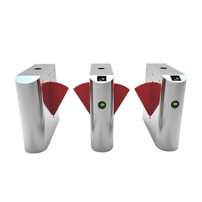 OEM बायोमेट्रिक पहचान वापस लेने योग्य फ्लैप बैरियर टर्नस्टाइल