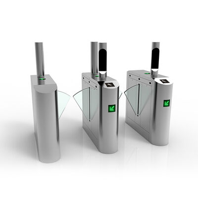 0.2s ओपन/क्लोज टाइम SS304 स्टेनलेस स्टील रिमोट कंट्रोल फ्लैप टर्नस्टाइल बैरियर गेट