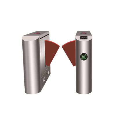 आरएफआईडी कार्ड रीडर 304 स्टेनलेस स्टील 25-30 व्यक्ति/मिनट प्रवाह दर के साथ retractable टर्नस्टाइल