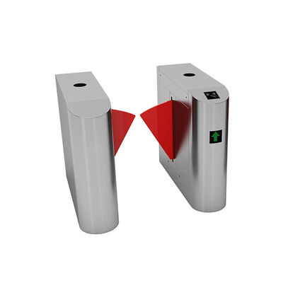 304 स्टेनलेस स्टील फ्लैप बैरियर गेट, एक्सेस कंट्रोल के लिए डीसी 24 वी पावर और इन्फ्रारेड फोटोसेल के साथ