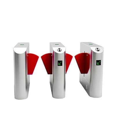 सुरक्षित अभिगम नियंत्रण के लिए 316 स्टेनलेस स्टील के साथ 27 सेमी आर्म बीएलडीसी मोटर फ्लैप बैरियर गेट