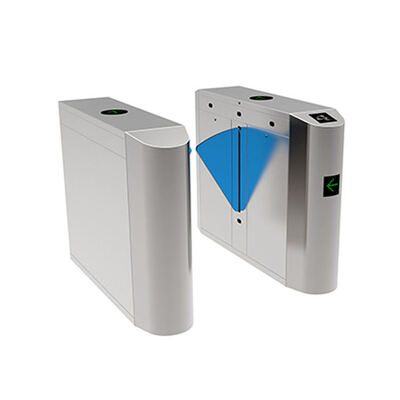 फिटनेस सेंटर के लिए सीई प्रमाणित आरएफआईडी कार्ड रीडर द्विदिश फ्लैप बैरियर गेट