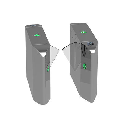 304 स्टेनलेस स्टील फ्लैप बैरियर गेट 25-30 व्यक्ति/मिनट प्रवाह दर के साथ और सुरक्षित पहुंच नियंत्रण के लिए सीई अनुमोदित