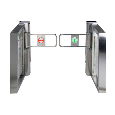 पूरी तरह से मोटर चालित द्विदिशात्मक 90 डिग्री स्विंग बैरियर गेट SS304/एक्रिलिक आर्म के साथ