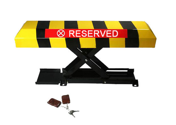 सुरक्षित वाहन स्थान के लिए 305 मिमी ऊपर की ऊंचाई के साथ 2 मिमी कोल्ड रोलिंग स्टील DC12V मोटर स्वचालित पार्किंग लॉक