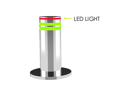 सड़क सुरक्षा के लिए 70T लोडिंग और 3s उठने के समय के साथ 316 स्टेनलेस स्टील स्वचालित उठने वाले बोलार्ड