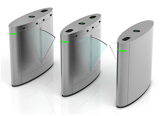 डीसी 24V 10mA एक्सेस कंट्रोल स्पष्ट ऐक्रेलिक फ्लैप बाधा गेट टर्नस्टाइल