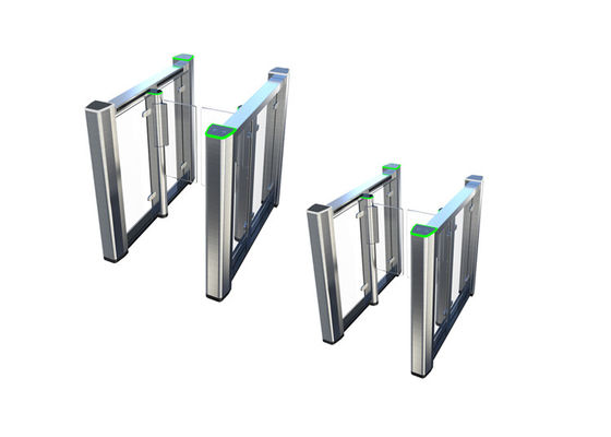 सुरक्षित अभिगम नियंत्रण के लिए 10 मिमी ऐक्रेलिक बैरियर के साथ फेस रिकॉग्निशन IP54 RS485 बायोमेट्रिक स्विंग गेट