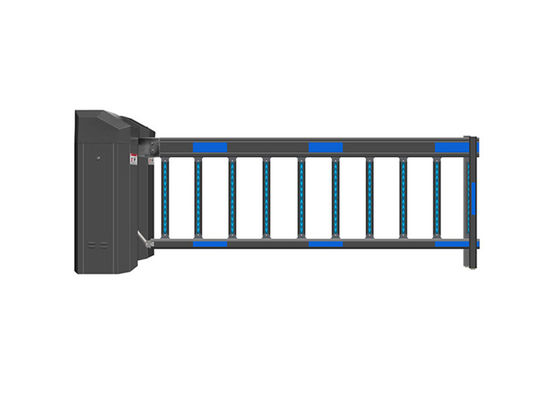 टर्बो वर्म रिड्यूसर ऑटोमैटिक बैरियर गेट 30 मीटर रिमोट डिस्टेंस IP44 रेटेड और 6 मीटर आर्म लेंथ के साथ