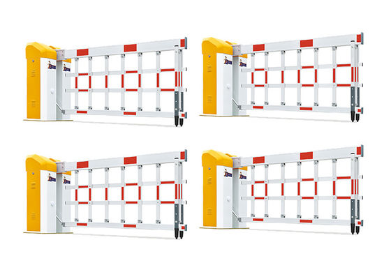 वाहन यातायात नियंत्रण के लिए 1168 मिमी ऊंचाई के साथ 250W रेटेड पावर एयरबोर्न बैरियर गेट, 5 मिलियन MTBF