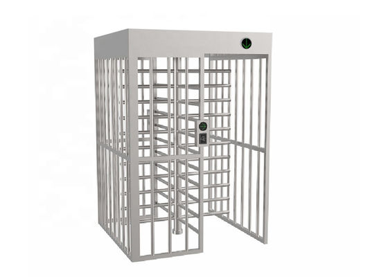 आरएफआईडी कार्ड रीडर फुल हाइट टर्नस्टाइल जिसमें 90 डिग्री रोटर और IP54 वाटरप्रूफ बैरियर है