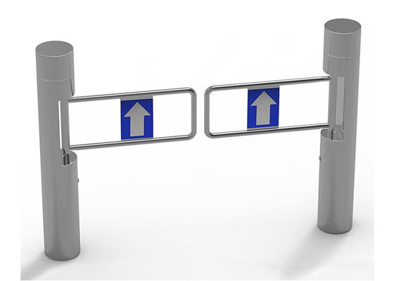 सुपरमार्केट एक्सेस कंट्रोल के लिए एक्रिलिक आर्म के साथ स्वचालित BLDC मोटर SUS304 स्विंग बैरियर गेट