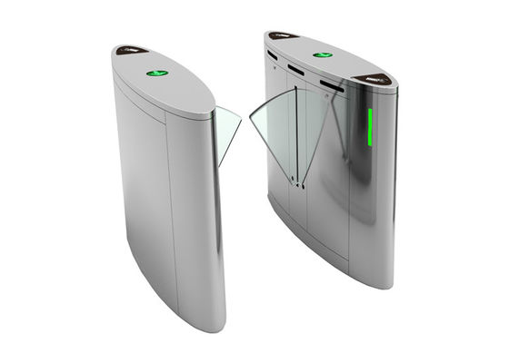 संपर्क रहित समाधान बीएलडीसी मोटर और 270 मिमी लंबाई फ्लैप बैरियर गेट के साथ पैदल यात्री टर्नस्टाइल