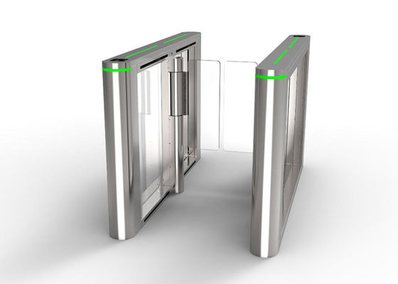 100W एक्रिलिक बाधा 24V BLDC मोटर स्पीड गेट टर्नस्टाइल कमर ऊंचाई स्विंग बाधा गेट