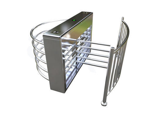 SS304 स्टेनलेस स्टील आधा ऊंचाई टर्नस्टाइल 450 मिमी हाथ और सुरक्षित पहुंच नियंत्रण के लिए IP55 रेटिंग के साथ