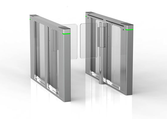 एक्सेस कंट्रोल के लिए 500mm-1000mm चैनल चौड़ाई के साथ 100W ब्रशलेस डीसी मोटर द्वि-दिशात्मक बैरियर टर्नस्टाइल गेट