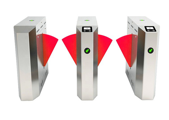 पु फोम फ्लैप बैरियर गेट AC100V ऐक्रेलिक विंग ड्राई कॉन्टैक्ट कम्युनिकेशन: